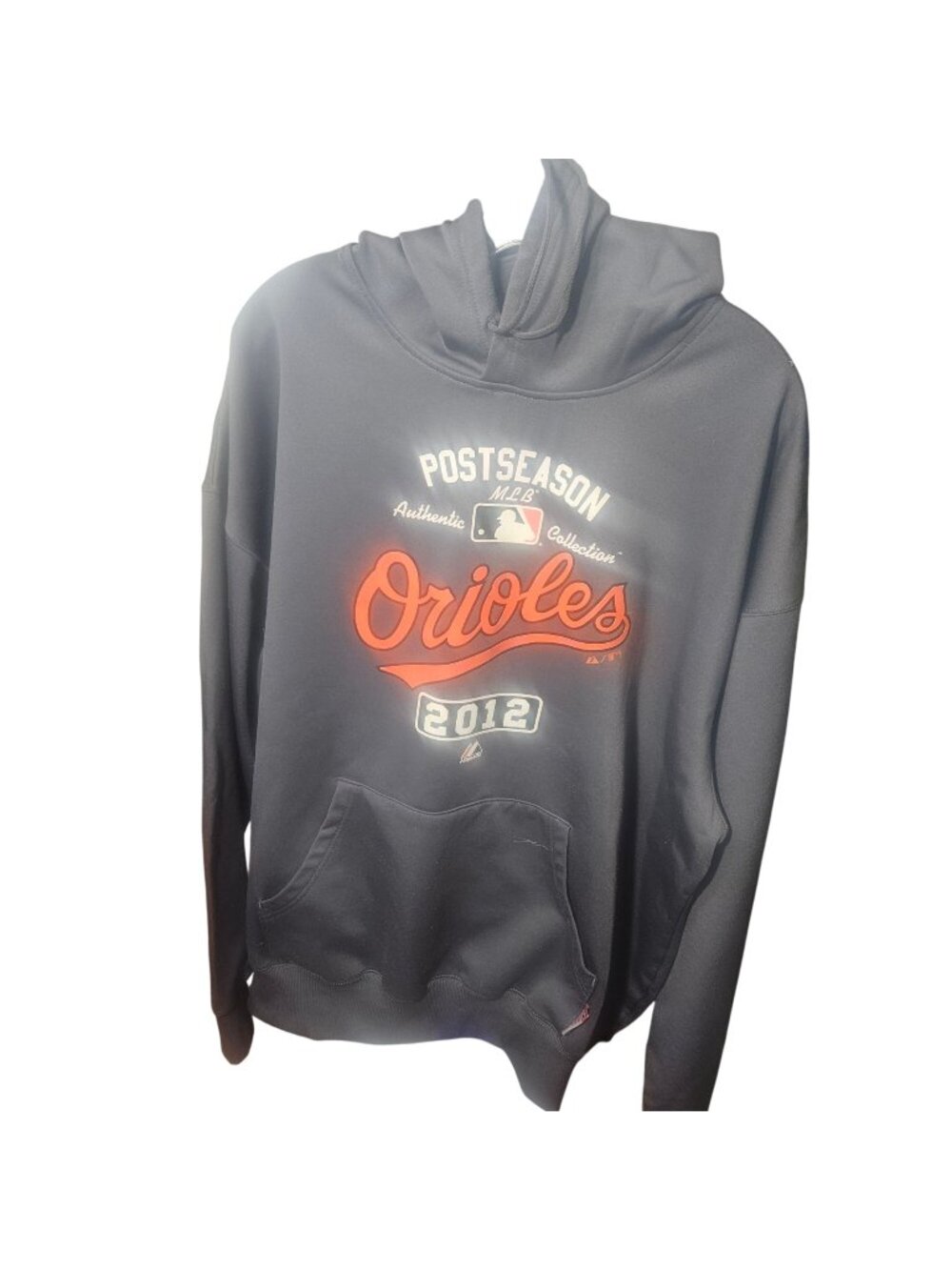 Mlb Baltimore Orioles 2012 Postseason Therma Base Gray Hoodie Sweatshirt size 2X